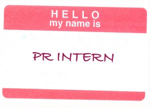 PR Internship Intern 