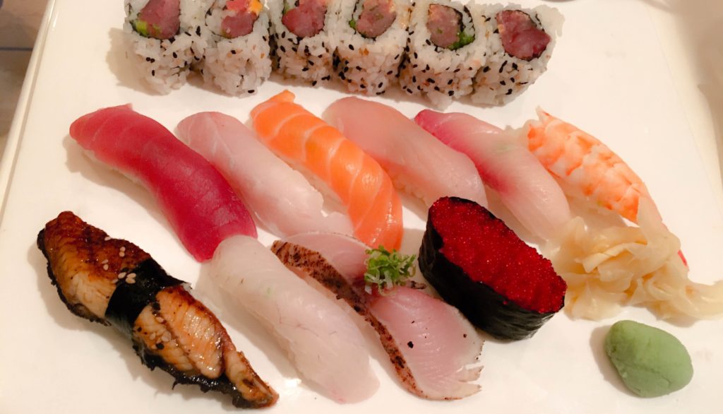 doma byob sushi deluxe platter