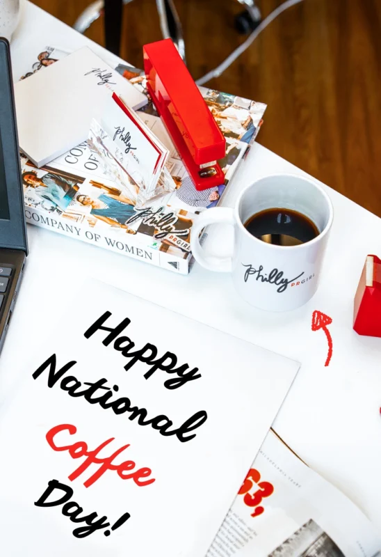 Maybe we're biased, but Philadelphia has some of the best coffee! Happy National Coffee Day to all our favorite cafes around the city that help keep Philly PR Girl energized. ☕️#PhillyPRGirl #NationalCoffeeDay
